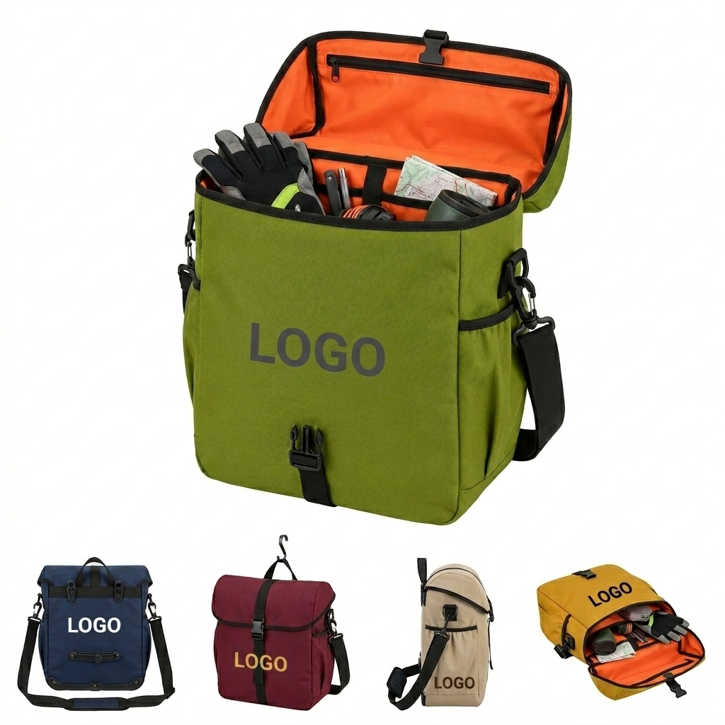 Waterproof Bicycle Pannier Tail Bag with Reflective Strips and Quick Release