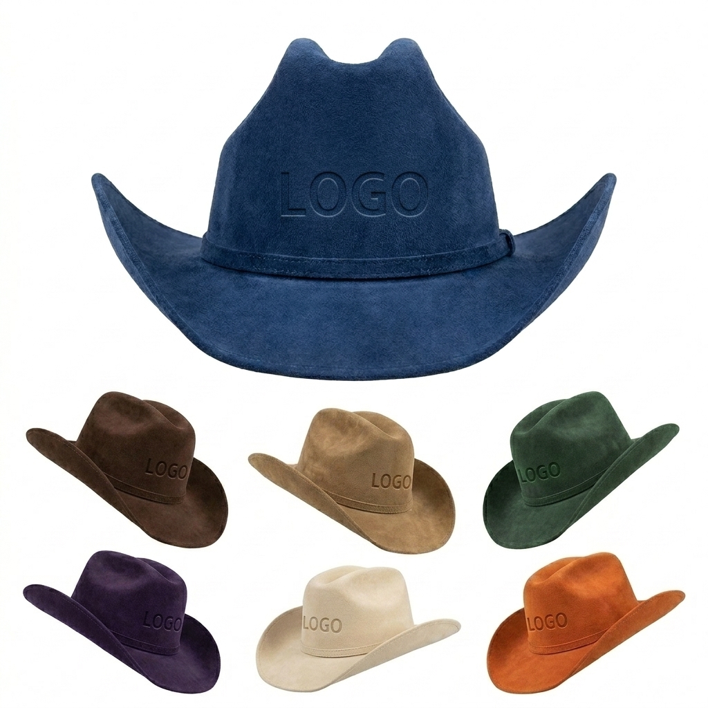 Felt Cowboy Hat for Adults - Multi-Color Western Style Hat