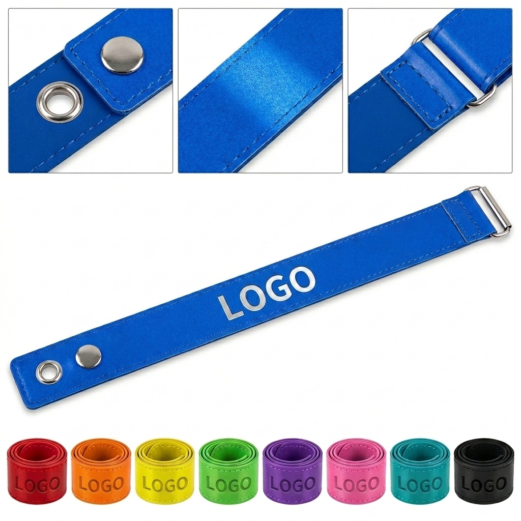 Adjustable Blue Sports Strap with Metal Buckle