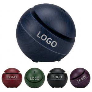 130ML Wood Grain USB Essential Oil Diffuser with 7 Color LED Lights & Ultra-Quiet Operation