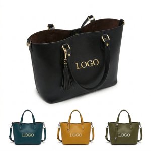 SOFT FAUX LEATHER TOTE BAG - Magnetic Closure Square Shoulder Bag for Work & Travel