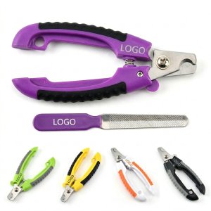 Professional Pet Nail Clipper and Grooming File Set with Safety Hook