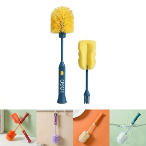 Long Handle Interchangeable Bottle & Cup Cleaning Brush