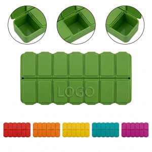 Weekly Pill Organizer with Vibrant Color-Coded Compartments