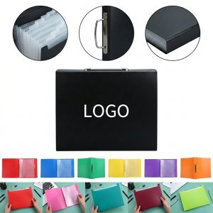 Multicolor Expandable File Organizer Set with Handles